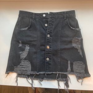 Free people Demin mini skirt